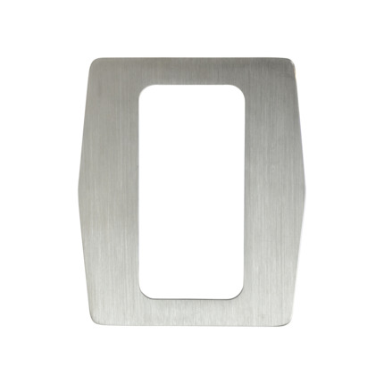 Comprar ZKTECO ZK-TSA10 Placa de acero personalizada para tornos - Embellecedor para lectores biométricos - Apta para lectores ZK-FR1200 - Fabricada en acero inoxidable - Diseño ligero y elegante - Fácil instalación