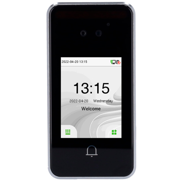 ZKTECO ZK-VL-SPEEDFACE-V3L-LITE-RF-2-W Control de acceso y presencia IP65 - Facial, tarjeta MF y PIN - 3.000 tarjetas | 200.000 (1)