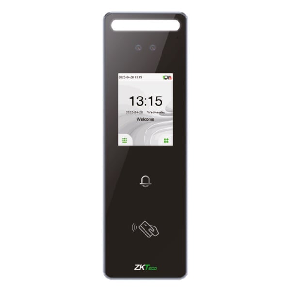 ZKTECO ZK-VL-SPEEDFACE-V3L-RF-2-W Control de acceso y presencia IP65 - Facial, tarjeta MF y PIN - 3.000 tarjetas | 200.000 regis